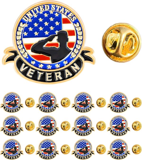 Veterans Day Enamel Pins Usa Patriotic Souvenir