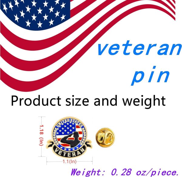 Veterans Day Enamel Pins Usa Patriotic Souvenir - Image 2