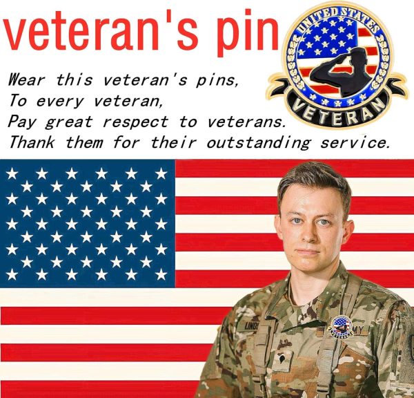 Veterans Day Enamel Pins Usa Patriotic Souvenir - Image 3