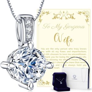 Wife Anniversary Diamond Necklace Gift