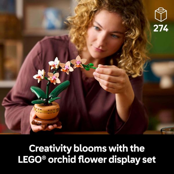 Lego Orchid Set: Decor, Gift, Adult Indoor Plant - Image 3
