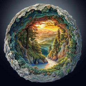 Kaayee 3d Forest Cave Wooden Puzzle 100pcs