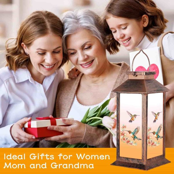 Solar Hummingbird Led Garden Lantern Decor - Image 2