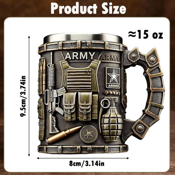 Military 3d Mug Veteran Tribute Engraved Gift - Image 3